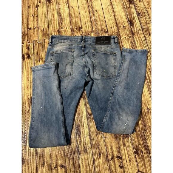 Salvatore Galliano Jeans Distressed Size 32 Floral Color Patch - Picture 14 of 14